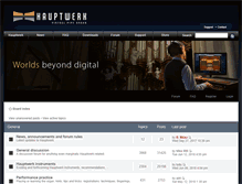 Tablet Screenshot of forum.hauptwerk.com